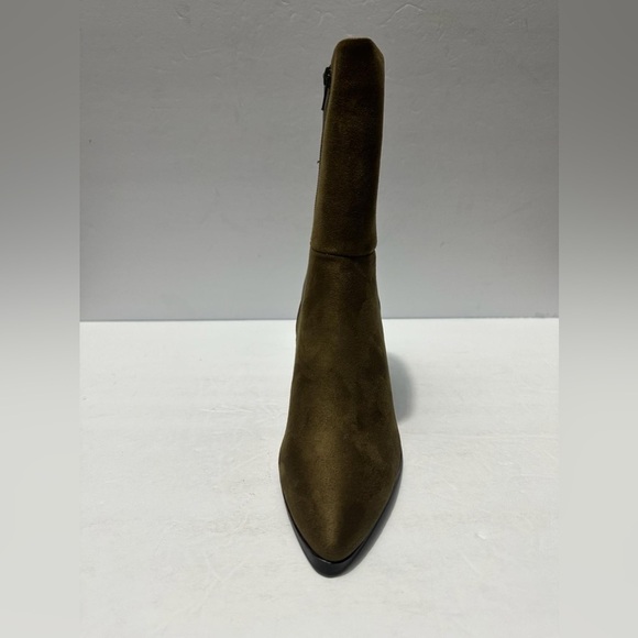 JOURNEE COLLECTION Womens Olive Two-Toned Sharlie Toe Block Heel Booties 7 - Picture 5 of 6